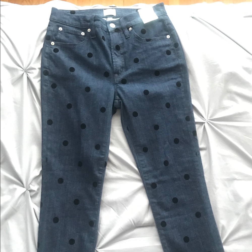 High rise skinny jeans from JCrew orig. price$128
